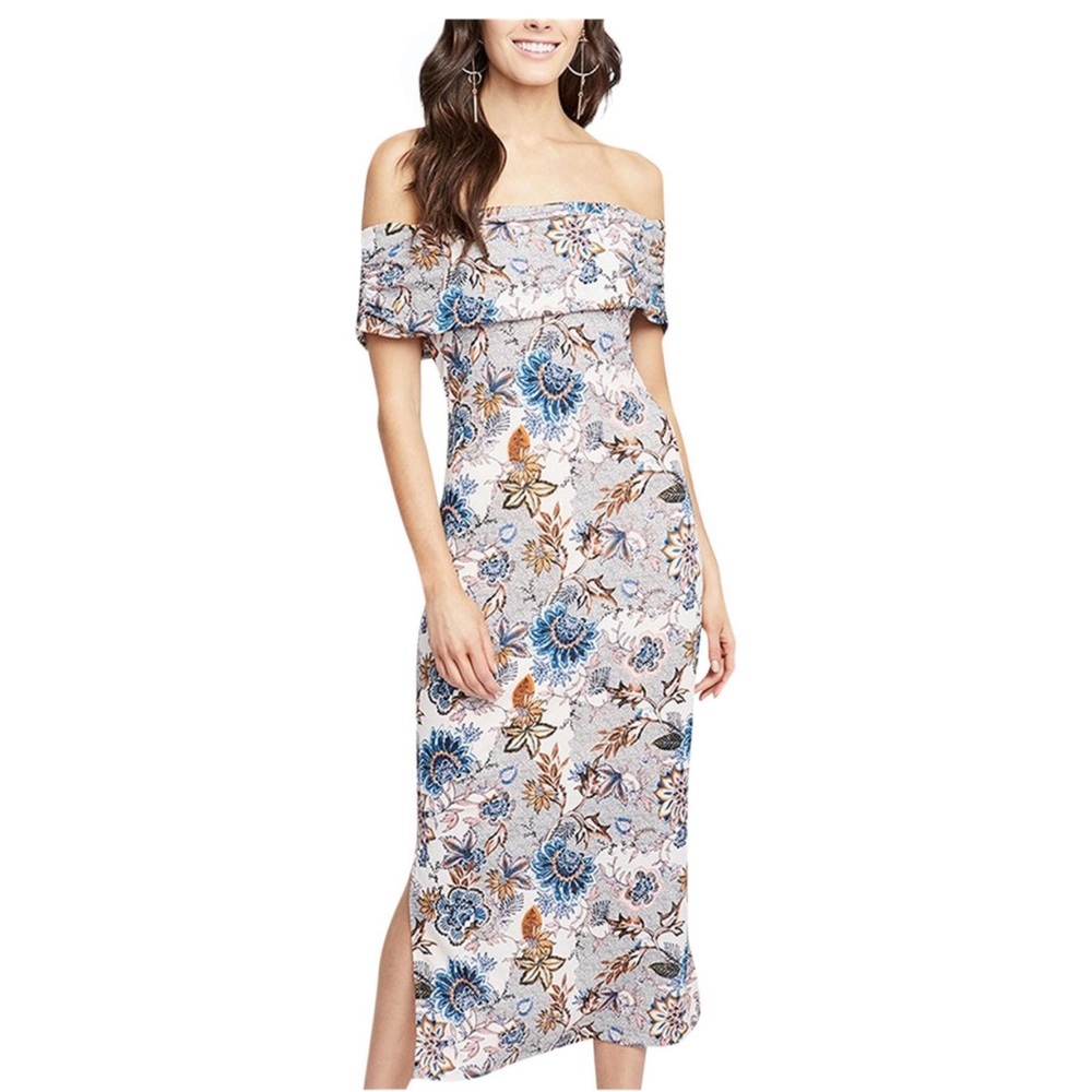 Rachel Rachel Roy lined dress with double slit.